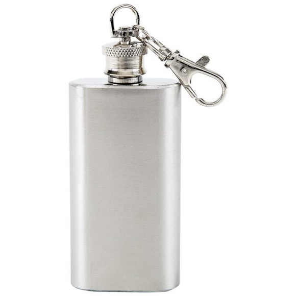 Passion of Essence Accessories - 6 PACK Bridesmaid Gifts Stainless Steel Keychain Flask